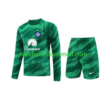 Fußballtrikots Inter Mailand Torwart Kinder 2023-2024 Langarm Auswärts-trikot kaufen